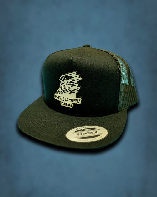 Reckless Supply Leather Patch Trucker Hat