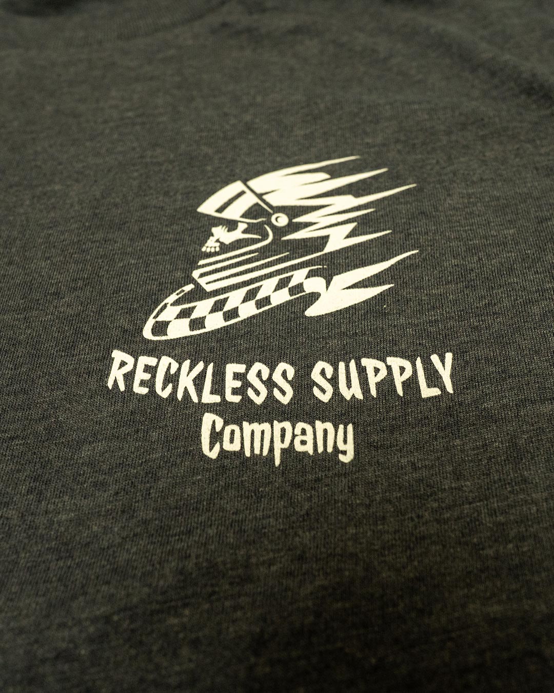 Live Fast Stay Reckless Tee - Heather Grey